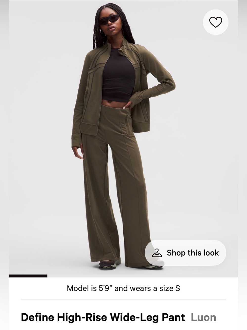 Lululemon define Highrise wide leg pant